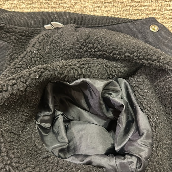 Jack & Jones Sherpa lined trucker jacket, Black, size S - Picture 5 of 5